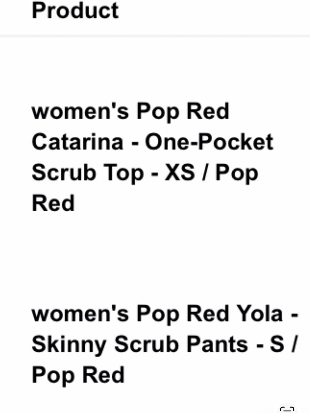 Figs Red Scrub Set - Picture 6 of 6